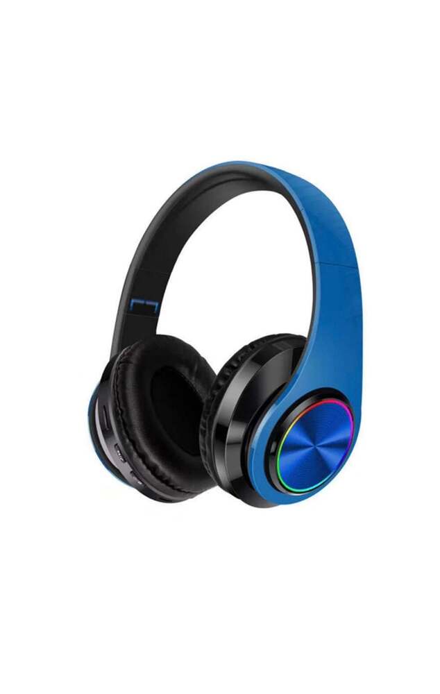 Wireless Headset with Noise Reduction Microphone - Blue